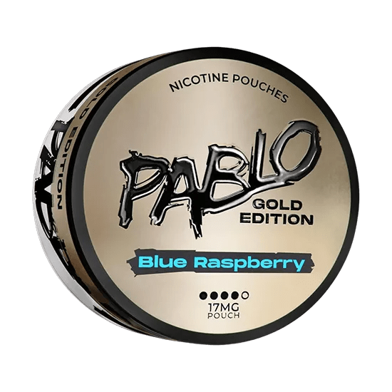 pablo blue raspberry – gold edition nicotine pouches 17mg
