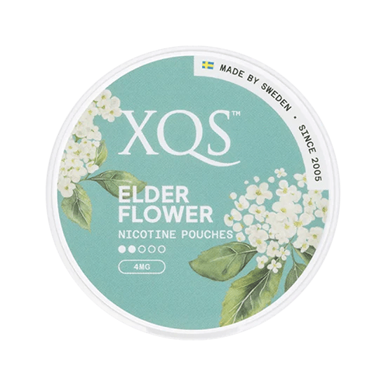 xqs elderflower 4mg light nicotine pouches