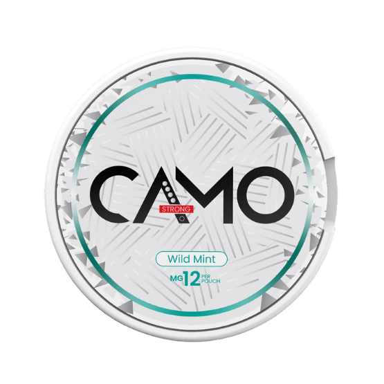 CAMO Wild Mint - 12mg - mint flavour. all-white nicotine pouch by Global Snus UAB
