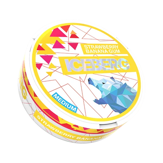 ICEBERG Strawberry Banana Gum Medium – 12mg