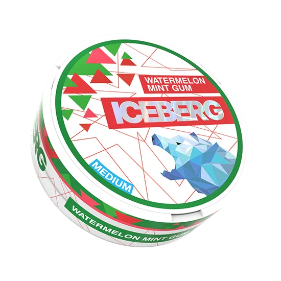 ICEBERG Watermelon Mint Gum Medium – 12mg