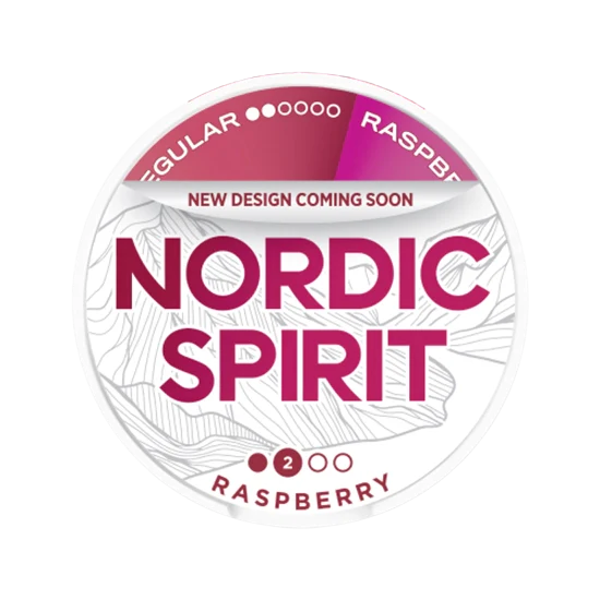 nordic spirit raspberry regular - 9 mg nicotine pouches